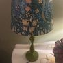 Pair of upcycled lamps with William Morris design Image 2