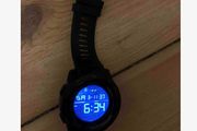 Sports Watch with a Blue Light