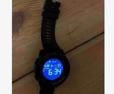 Sports Watch with a Blue Light