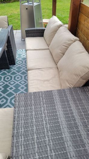 Rattan Garden Furniture 3+2+1+1 and Patio Heater