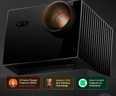 Valerion VisionMaster MAX by AWOL Triple Laser Projector 4k, IMAX Enhanced, 3500 ISO Lumens, 50000:1 Contrast, 0.9-1.5x Optical Zoom, HDR10+, Warranty  2yr+1, gimbal, pair of 3D glasses  [SEALED] +120" screen