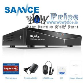 27531 SANNCE 4CH HDMI DVR 720P CCTV Home Security Video without Hard Drive