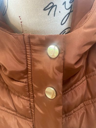 Jessica Graff  Rust Puffa Coat