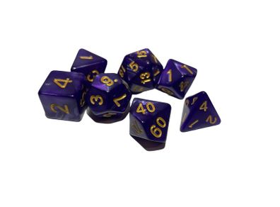 Dice Set of 7 D20 Dungeons and Dragons