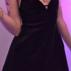 New Zara collection Combined Corsetry-Inspired velvet black Dress