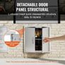 BBQ Access Door, 610x610 mm Double Outdoor Kitchen Door, Stainless Steel Flush Mount Door, Double Wall Vertical Door with Handles and Hooks, for BBQ Island, Grilling Station, Outside Cabinet Image 6