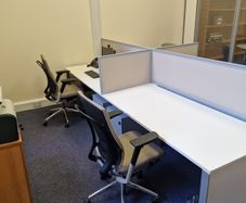 Large Quad Office Desk Workstations