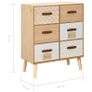 Sideboard with 6 Drawers 60x30x75 cm Solid Pinewood Image 9