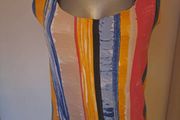 Zara elastic multi colour top size L UK 12/14 EU40/42 Perfect condition Postage included
