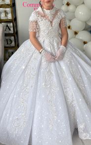 Beautiful fairy godmother communion dress and accessories
