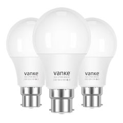 Light Bulb 60w Equivalent, B22 LED Bulbs Warm White 2700K, Non-Dimmable 9w Energy Saver Lightbulb, 806 Lumen, 3-Pack