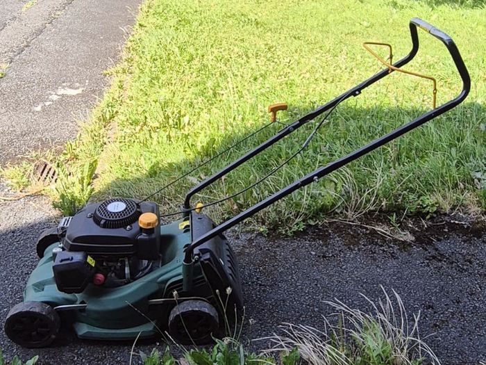 petrol lawnmower