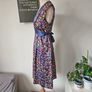 Whistles boho floral silk dress with empire waist 10 12 blue pink yellow Image 4
