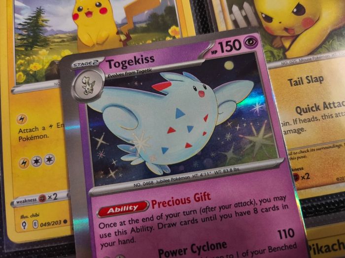 Togekiss !  Miscut Error ! Off Centre ! from Obsidian Flames Set ! 2023 ! Error Pokemon Card !