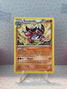 pokemon card Krookodile cracked holo 2011