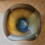 Vintage phoenician swirl art glass bowl Image 2