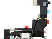 iPhone 5S Replacement Charging Dock Port Connector Flex and Mic Cable White