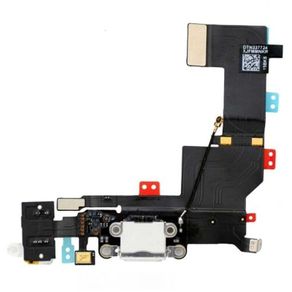 iPhone 5S Replacement Charging Dock Port Connector Flex and Mic Cable White