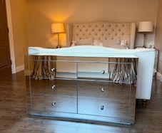 mirrored chest of drawers