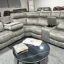 New Sand & Grey Hampton Electric Recliner Corner Sofa Image 3