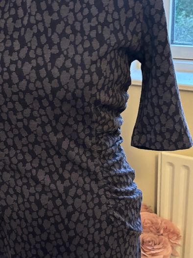 Hobbs Fitted Dress with side Rucking - Size 12