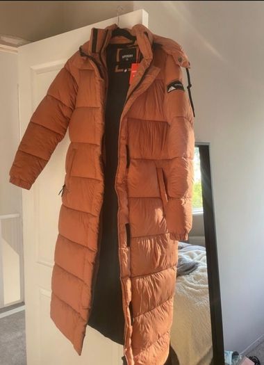 Superdry maxi puffer coat