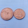 1967 Unc English Penny And Halfpenny Image 2