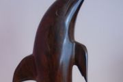 Dolphin wooden ornament,Ornament,Home decor,gift