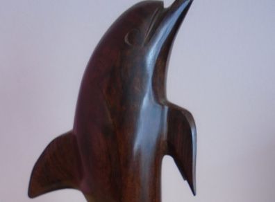 Dolphin wooden ornament,Ornament,Home decor,gift