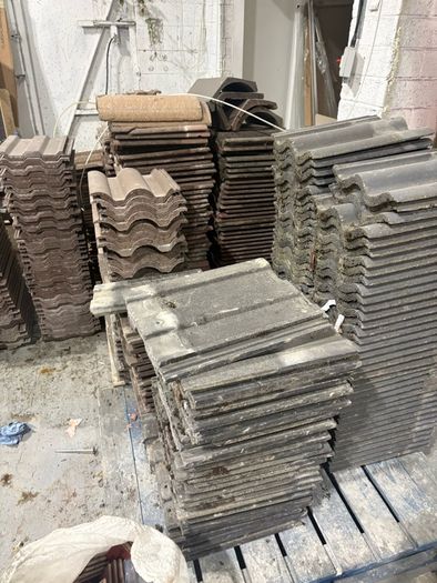 Salvaged roof tiles