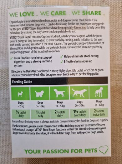 VetIQ Stool-Repel Anti-Coprophagia Tablets