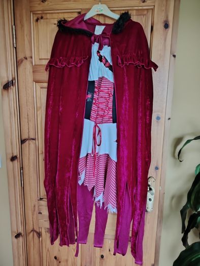 Red Riding Hood Dress + Cape Size 8-10