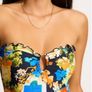 Seafolly Blue  One-Piece Bandeau Swimsuit Size 10 Image 4