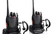 2 x Baofeng BF-888S UHF Walkie Talkie 2 Way Long Range Radio + Earpiece UK Charger