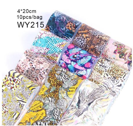 Nail Art Transfer Foil Sliders Wraps