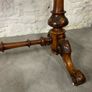 Victorian Burr Walnut Stretcher Table. Image 4
