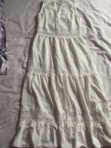 Winter white size 10/12 maxi dress