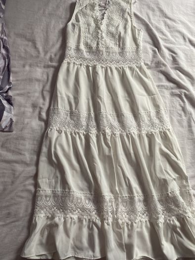 Winter white size 10/12 maxi dress