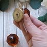 amber glass drawer knobs bnwt Image 2