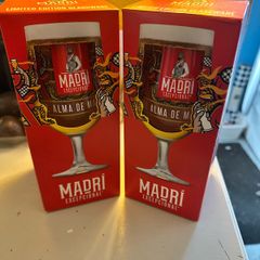 Set of limited edition madri pint glasses