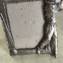 GOLF PHOTO FRAME, Golfer Picture Frame with 3D Man Male Golfer, R.O.C. Silver Metal Golfing Picture Frame, 3-1/2 x 5 inches Embossed Golfer Frame Image 3