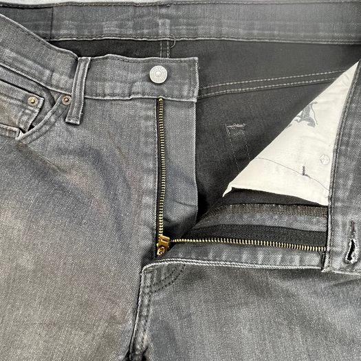 LEVIS 541 Jeans Mens Dark Grey Athletic Tapered Stone Wash W36 L28