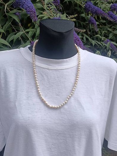 Baroque Pearl Necklace on Sterling Silver Closures
