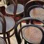 Lot of 8 Antique Bentwood Bistro Chairs, c.1900 Image 5
