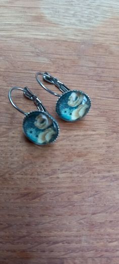 Floral drop earrings