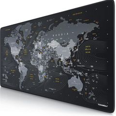 World Map XXL Speed Gaming Mouse Pad Mouse Mat - 900 x 400 x 3mm - XXL mousepad - Table mat large size - improved precision and speed - Design Planisphere