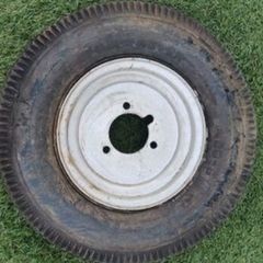 4.00 x 8 Trailer Tyre on a 3 Stud PCD Steel rim