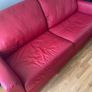 Leather sofa bed Image 2
