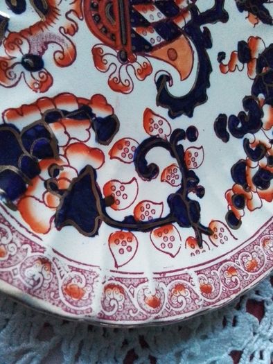 Antique Imari Indian Pattern Crown Devon