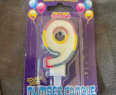 cake numbers and birthday balloons